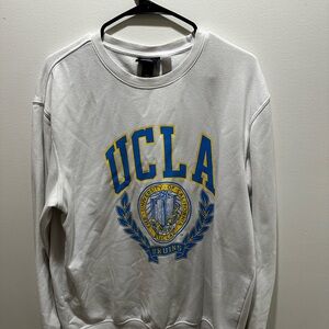 UCLA White Crewneck Sweater
